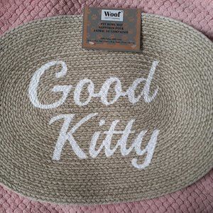 Brand New 100% Cotton Kitty Pet Bowl Mat